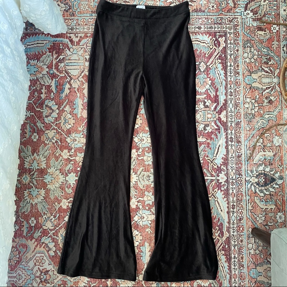 Velvet Flare Pants